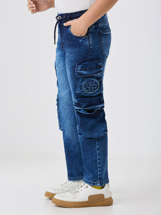 UTILITY POCKETS STRAIGHT FIT CARGO (C 33X BLUE)