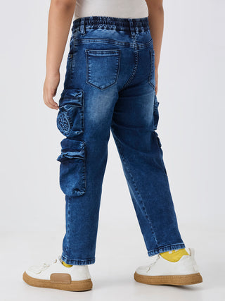 UTILITY POCKETS STRAIGHT FIT CARGO (C 33X BLUE)