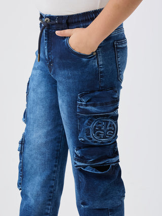 UTILITY POCKETS STRAIGHT FIT CARGO (C 33X BLUE)