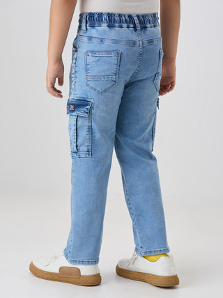 UTILITY POCKETS LIGHT WASH CARGO (C 36 SUPER ICE)