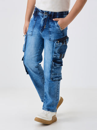 UTILITY POCKETS FASHION CARGO (C 39 BLUE)