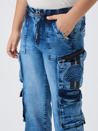 UTILITY POCKETS FASHION CARGO (C 39 BLUE)