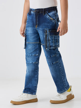 FASHION DENIM CARGO (C 628X BLUE)