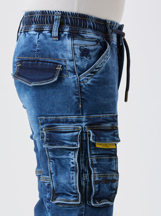 FASHION DENIM CARGO (C 628X BLUE)