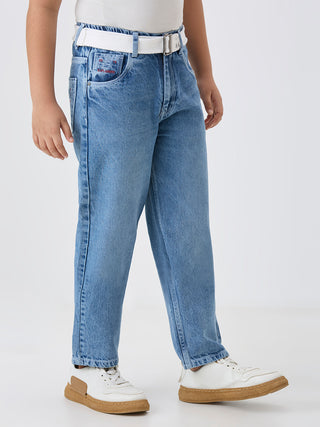 ICE WASH STRAIGHT FIT DENIM (PJ 948A ICE)