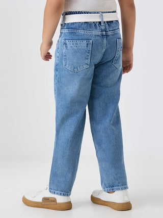 ICE WASH STRAIGHT FIT DENIM (PJ 948A ICE)