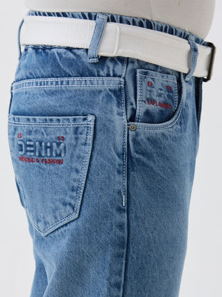 ICE WASH STRAIGHT FIT DENIM (PJ 948A ICE)