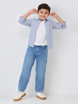 ICE WASH STRAIGHT FIT DENIM (PJ 948A ICE)