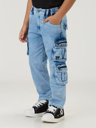 FASHIONABLE POCKETS ICE WASH CARGO (PSS 834X ICE)