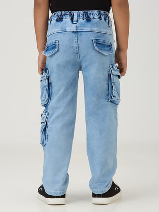 FASHIONABLE POCKETS ICE WASH CARGO (PSS 834X ICE)