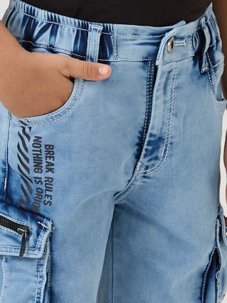 FASHIONABLE POCKETS ICE WASH CARGO (PSS 834X ICE)