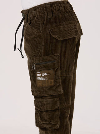FASHIONABLE CORDUROY OLIVE CARGO (PSSCOD1X OLIVE)