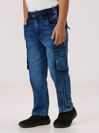 UTILITY POCKETS DARK BLUE FASHION CARGO (PSS 984 DEEP)