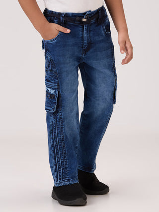 UTILITY POCKETS DARK BLUE FASHION CARGO (PSS 984 DEEP)