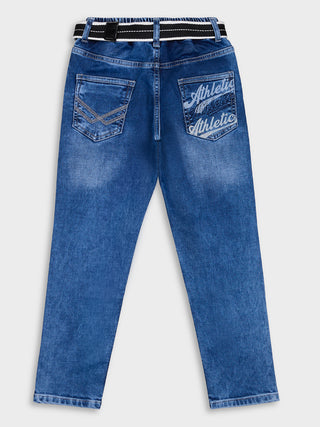 SMART DISTRESSED DENIM JEANS (RJ 1012) - Deep Wash | 7-14 Years
