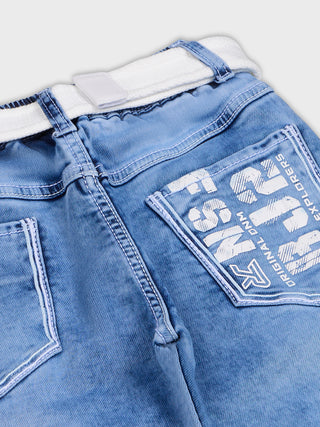 LIGHT ICE WASH DENIM JEANS (RJ 1635X) - Ice Wash | 7-14 Years