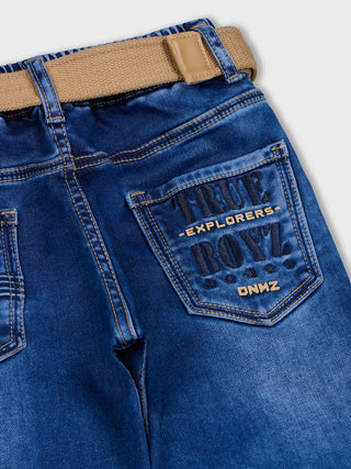 SMART FIT BLUE DENIM JEANS (RJ 434) - Blue Wash | 7-14 Years