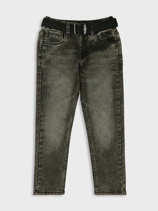 SMART FIT CHARCOAL WASH DENIM JEANS (RJ 503) - Charcoal Wash | 7-14 Years