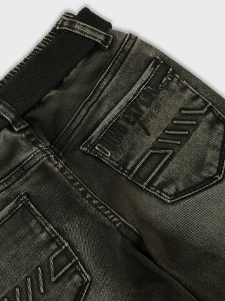 SMART FIT CHARCOAL WASH DENIM JEANS (RJ 503) - Charcoal Wash | 7-14 Years