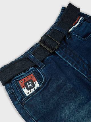 SMART FIT DARK BLUE DENIM JEANS (RJ 652X) - Blue Wash | 7-14 Years
