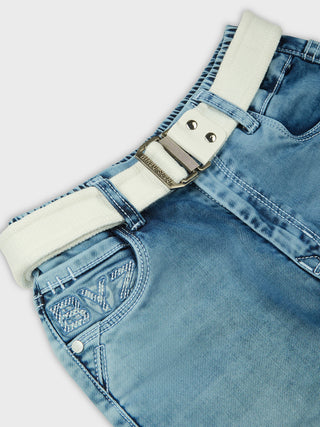 SMART FIT ICE WASH DENIM JEANS (RJ 704) - Supr Ice Wash | 7-14 Years
