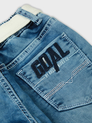 SMART FIT DISTRESSED ICE WASH DENIM (RJ 708) - Ice Wash | 7-14 Years