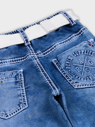SMART FIT ICE WASH DENIM JEANS (RJ 866X) - Ice Wash | 7-14 Years