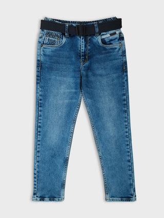 SMART FIT STONE WASH DENIM JEANS (RJ 867X) - Blue Wash | 7-14 Years