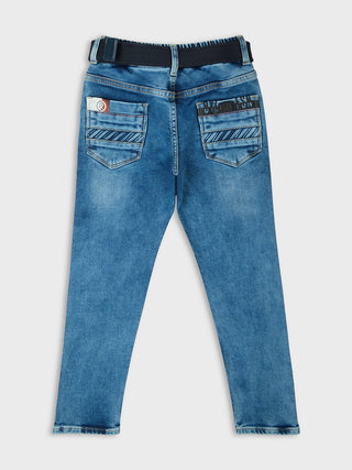SMART FIT STONE WASH DENIM JEANS (RJ 867X) - Blue Wash | 7-14 Years