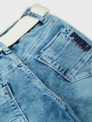 SMART FIT ICE WASH DENIM JEANS (RJ 872) - Ice Wash | 7-14 Years