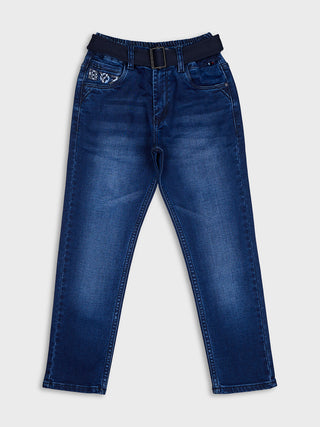 SMART FIT DARK BLUE FASHION DENIM  (RJ 904) - Blue Wash | 7-14 Years