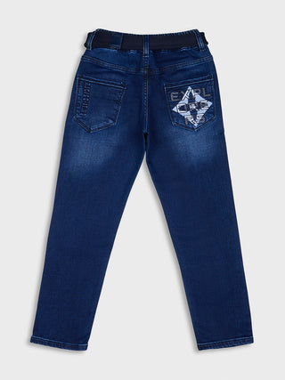 SMART FIT DARK BLUE FASHION DENIM  (RJ 904) - Blue Wash | 7-14 Years