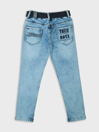 SMART FIT COOL ICE BLUE DENIM JEANS  (RJ 934) - Ice Wash | 7-14 Years
