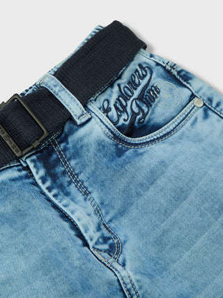 SMART FIT COOL ICE BLUE DENIM JEANS  (RJ 934) - Ice Wash | 7-14 Years