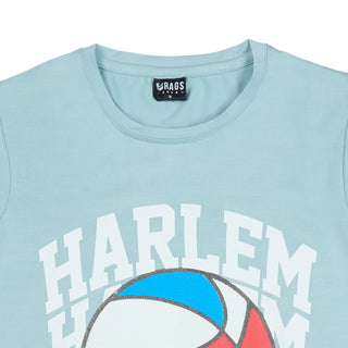 RAGS Boys Harlem Basketball Graphic T-Shirt (T4 AQUA) | 2-12 Years ragsjuniors