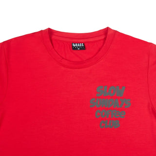 RAGS Boys Slow Sundays Coffee Club T-Shirt (T6 RED) | 2-12 Years ragsjuniors