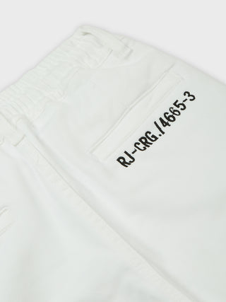 RAGS Boys Utility Cargo Pants (V 39) - White | 7-14 Years